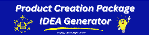 Product Creation Package Idea Generator